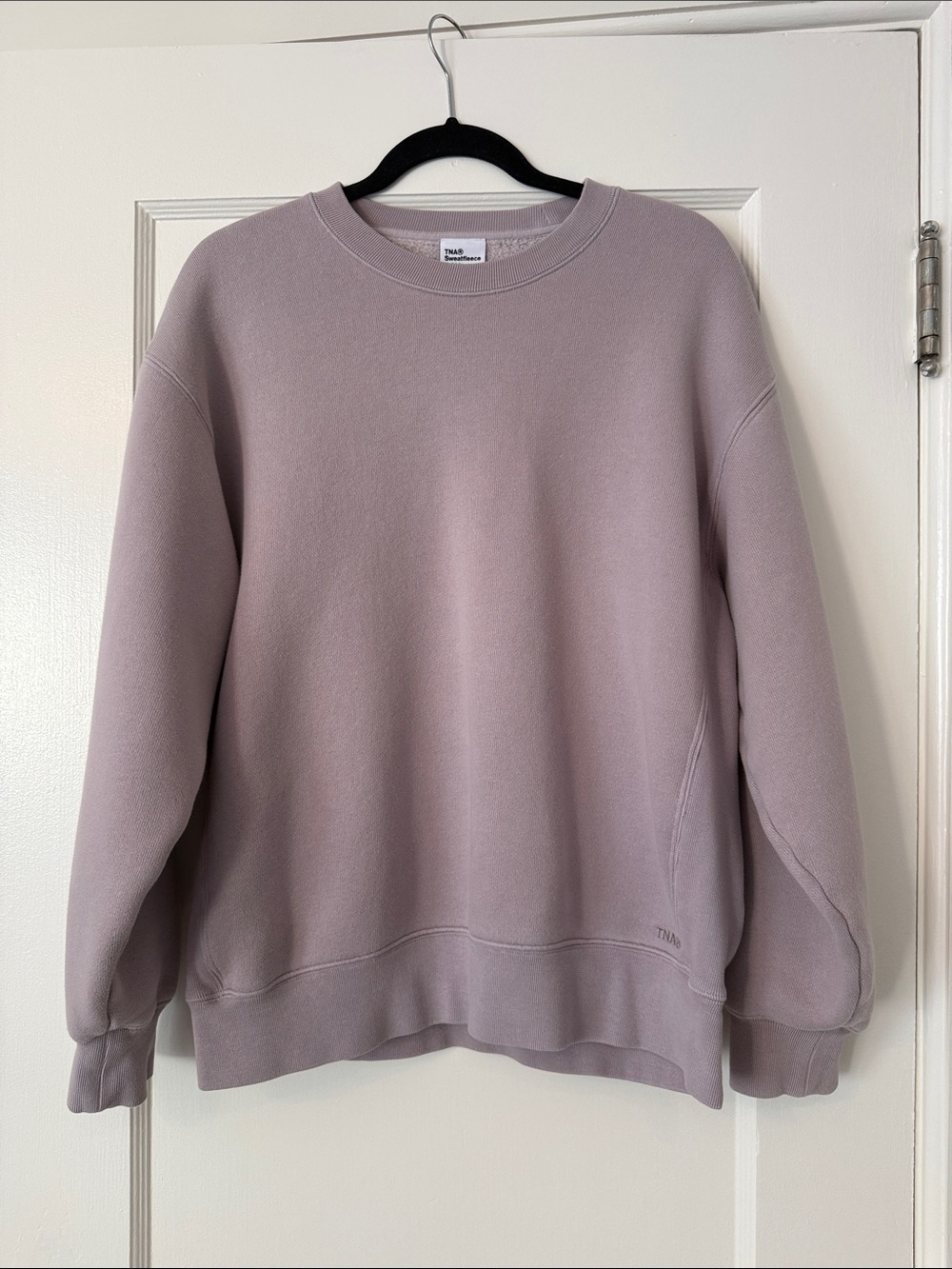 TNA Lavender Crewneck Sweatshirt - Women's Soft Lilac Pullover